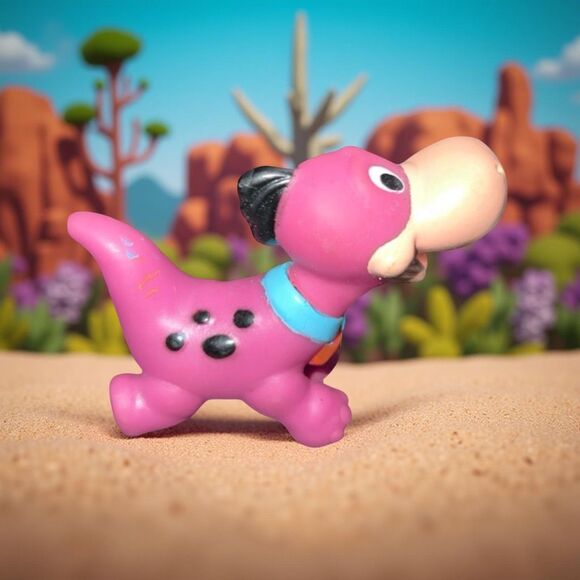 Vintage 1986 Coleco Flintstone Kids Dino the Dinosaur Figure Hanna Barbara B2 - Picture 2 of 4